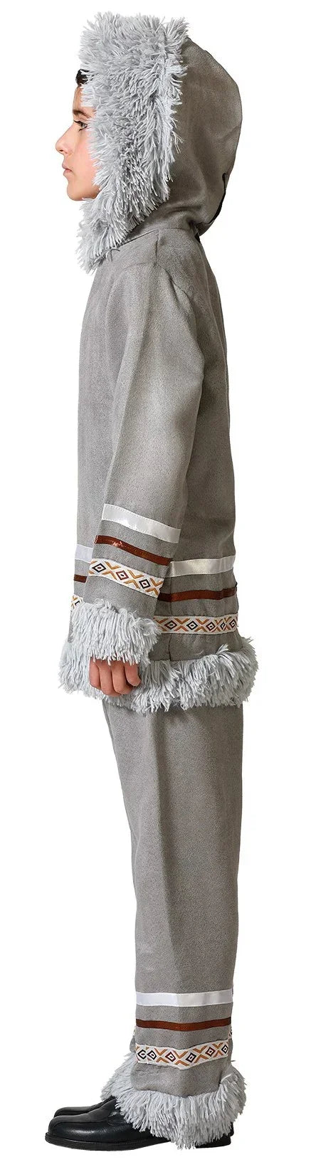 Disfraz de Esquimal Gris para Niño Esquimales Infantiles Atosa